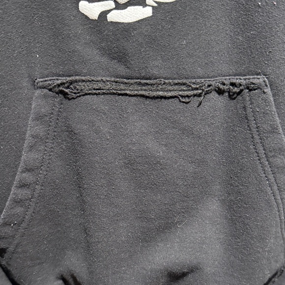 Black Hoodie with Skeleton Graphic - Picture 2 of 4